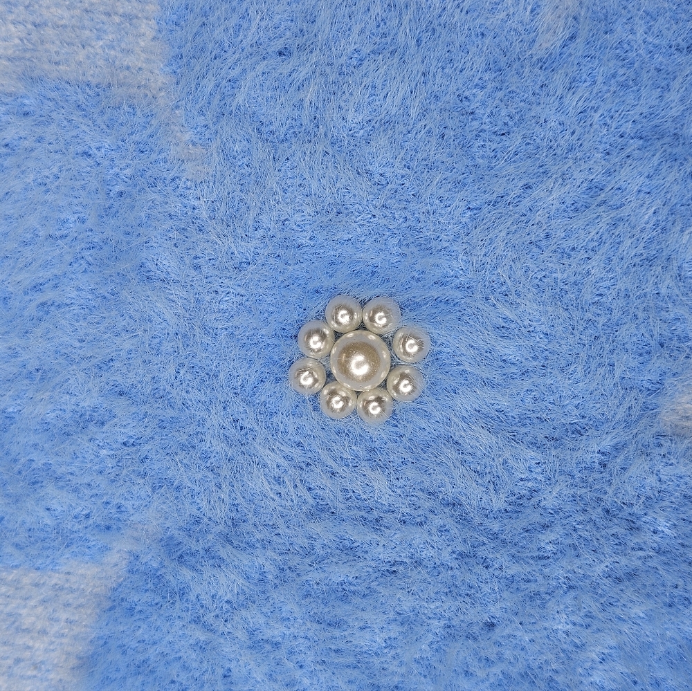 Nanette Lepore Blue Floral Sweater - Picture 5 of 11